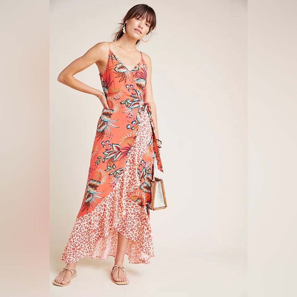 Farm Rio for Anthropologie Musette Maxi Dress Sz SP‎